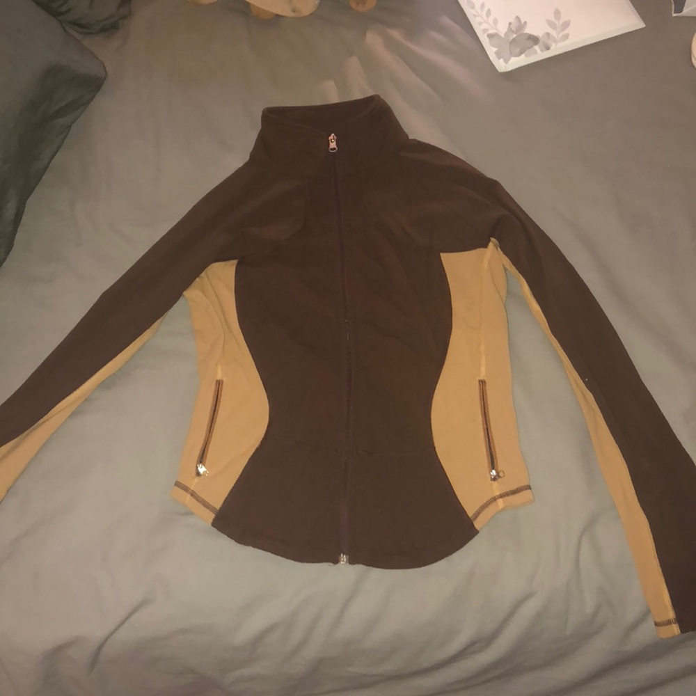 Brown Lululemon full zip size small